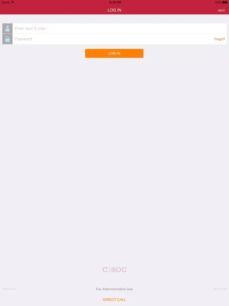 CISOC Client iPad  Screenshots