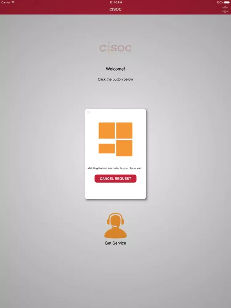 CISOC Client iPad  Screenshots