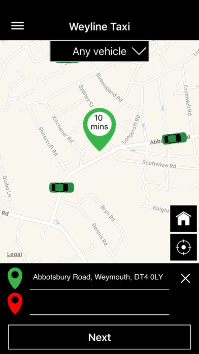 Capturas de pantalla de Weyline Taxis and Private Hire
