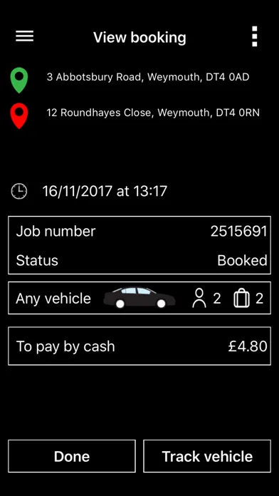 Capturas de pantalla de Weyline Taxis and Private Hire