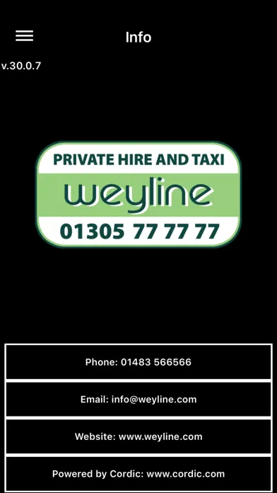 Capturas de pantalla de Weyline Taxis and Private Hire