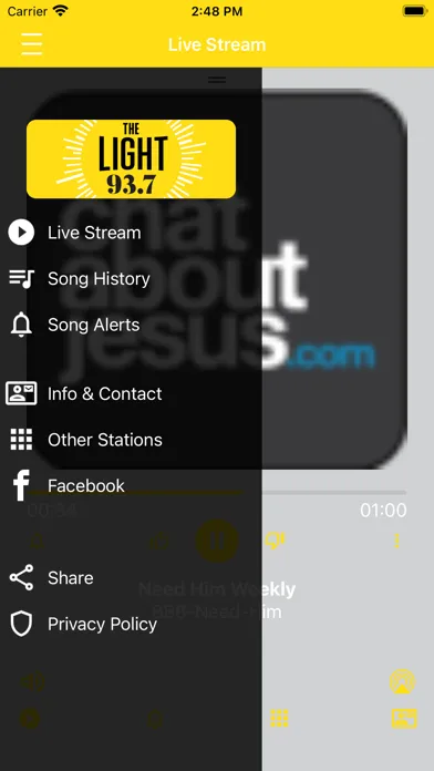 Zrzuty ekranu 93.7 - The Light - WFCJ Radio