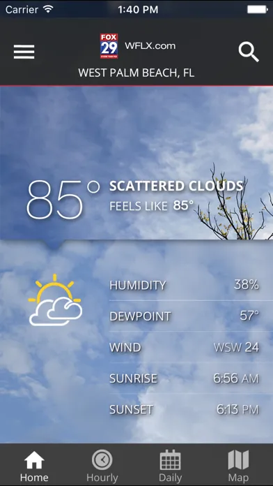 WFLX FOX29 Weather Screenshots
