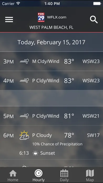 WFLX FOX29 Weather Screenshots