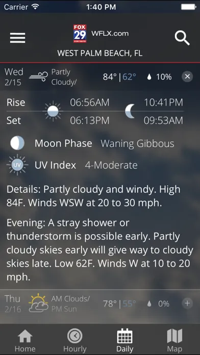 WFLX FOX29 Weather Screenshots