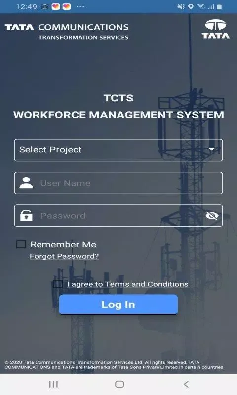 Скриншоты TCTS Workforce Management App