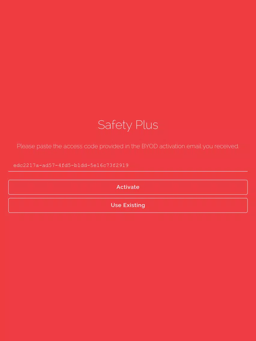 Tangkapan skrin TSA Safety Plus iPad 