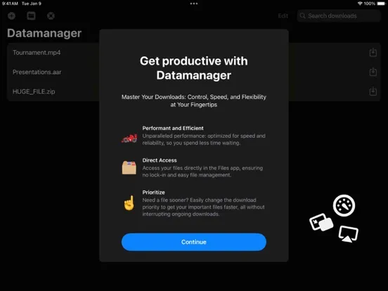 dManager - datamanager iPad  Screenshots