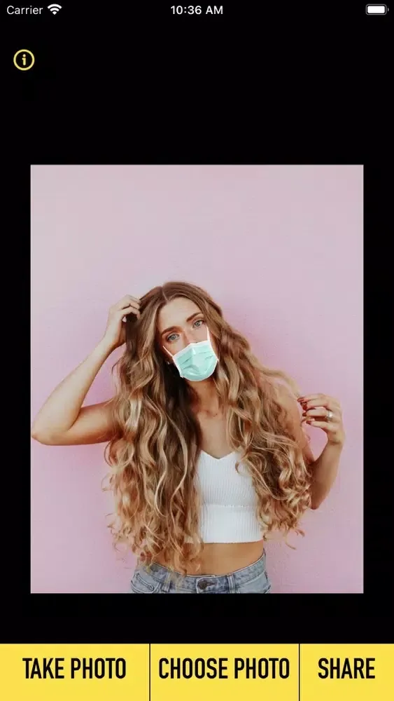 Ảnh chụp màn hình của Mask App (Masks on your pics)