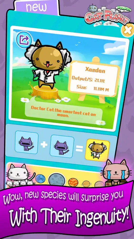 Capturas de pantalla de Cat Planet-Poo Poo