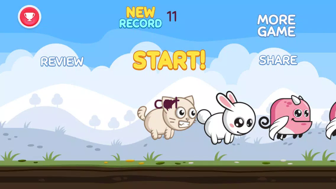 Capturas de tela do Cat Bouncing