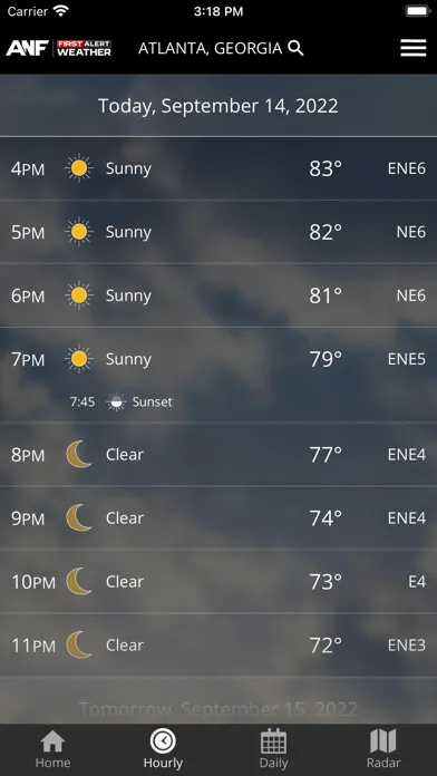 ANF First Alert Weather應用截圖