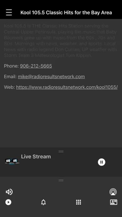 WGKL Kool 105.5 Ekran Görüntüleri