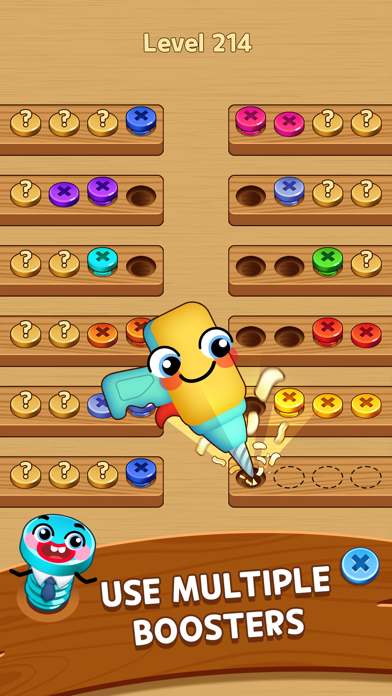 Wood Screw: Color Sort Puzzle应用截图