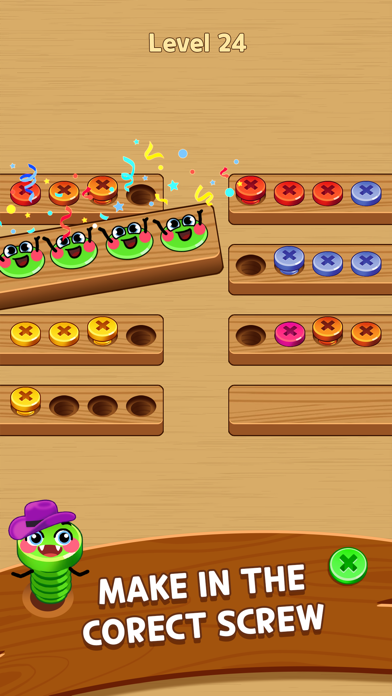 Wood Screw: Color Sort Puzzle应用截图