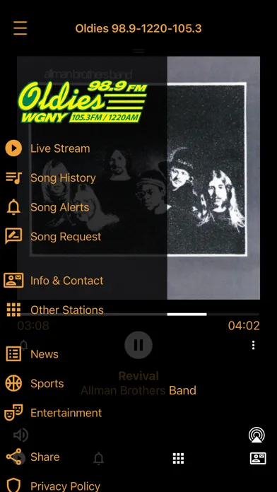 Capturas de pantalla de Oldies 989 WGNYFM