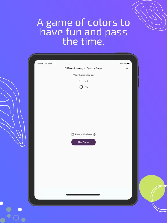 Different Hexagon Color - Game iPad स्क्रीनशॉट