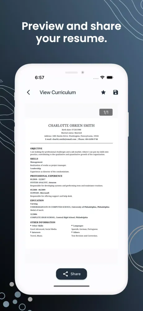 Quick & Easy Curriculum Resume應用截圖