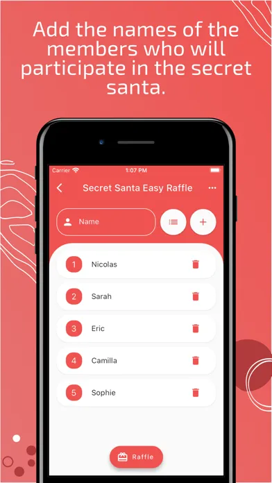 Secret Santa Easy Raffle Ekran Görüntüleri