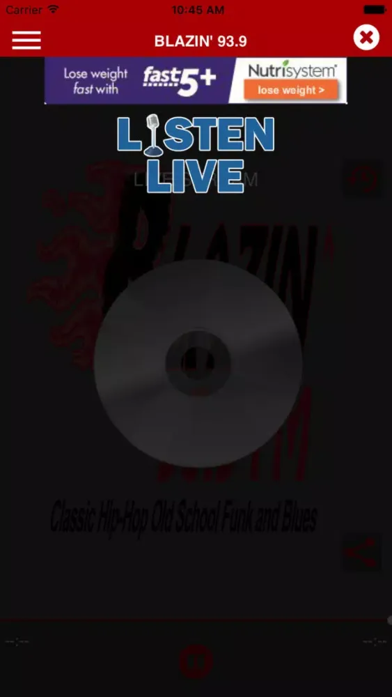 Capturas de tela do WGRM Blazin' 93.3 FM