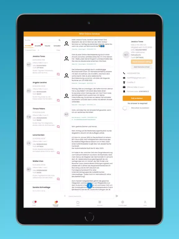 Tangkapan skrin WGVmeinRECHT iPad 