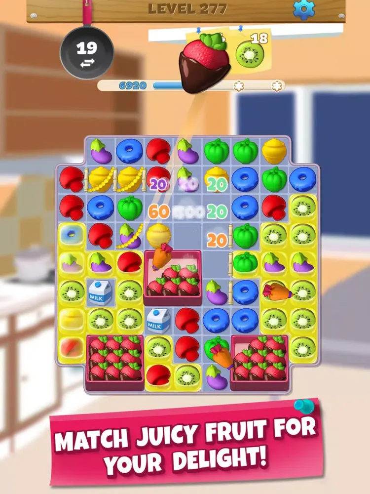 Wonder Chef: Match-3 Puzzle iPad  स्क्रीनशॉट
