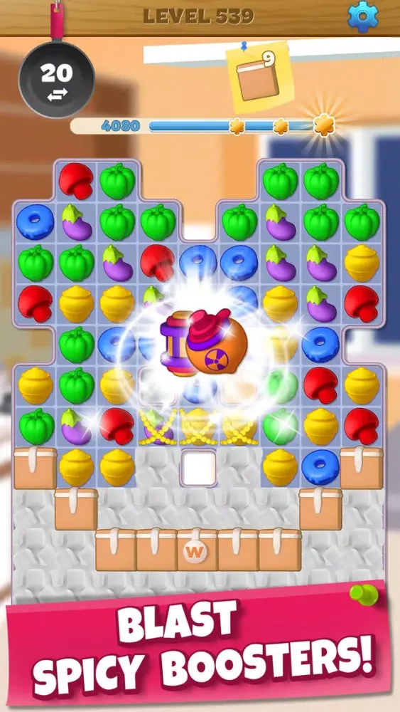 Wonder Chef: Match-3 Puzzle स्क्रीनशॉट