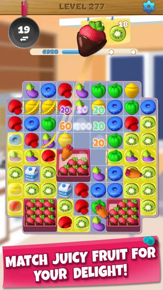Wonder Chef: Match-3 Puzzle स्क्रीनशॉट