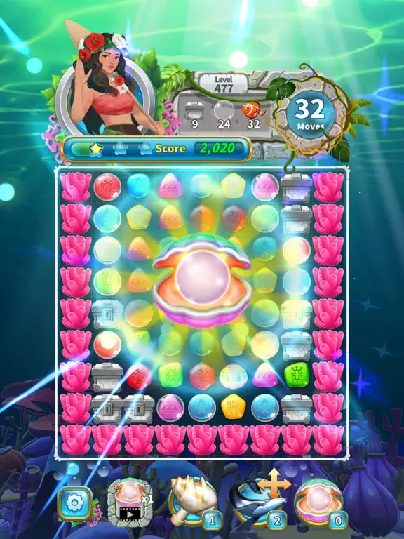 Jewel Aloha- Match 3 Puzzle iPad  سکرین شاٹس