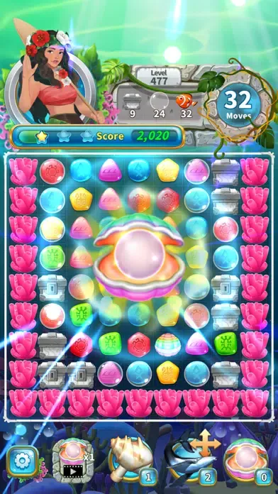 Jewel Aloha- Match 3 Puzzle سکرین شاٹس