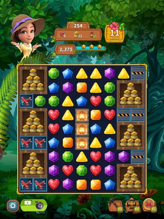 ภาพหน้าจอของ Jewel Park - Match 3 Puzzle iPad 