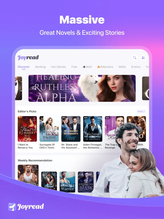 Tangkapan skrin Joyread-Fantasy Novel iPad 