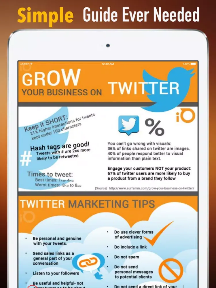 صور How to market a Business on Twitter:Marketing Tips and Social Media Guide iPad 