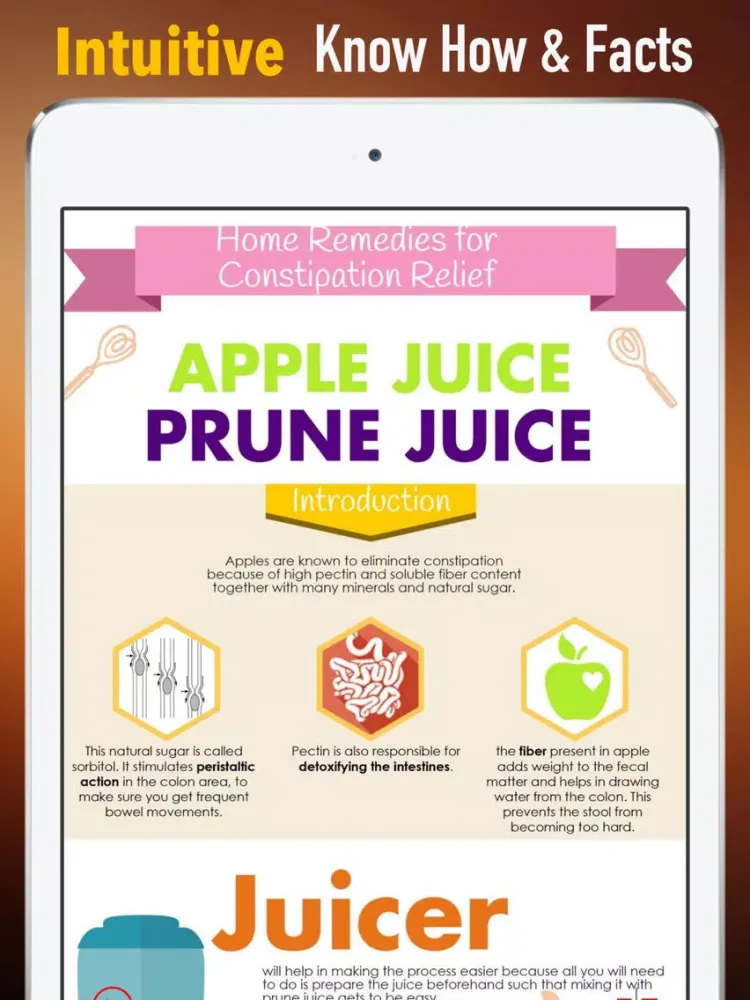 How To Treat Constipation:Natural Remedies,Diet Guide and Health Tips iPad  Screenshots