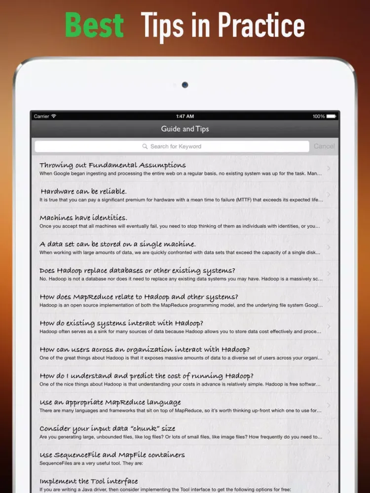 Getting Started with Apache Hadoop:Definitive Guide and Learn Tips iPad 스크린샷