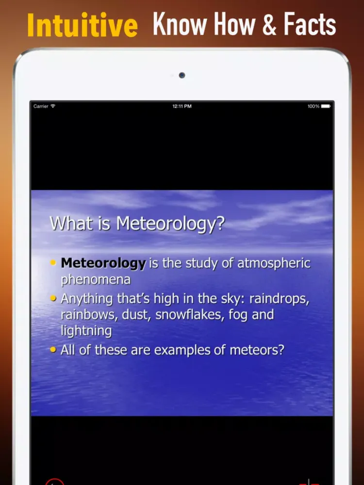 Capturas de tela do Meteorology Glossary: Cheatsheet with Study Guide iPad 