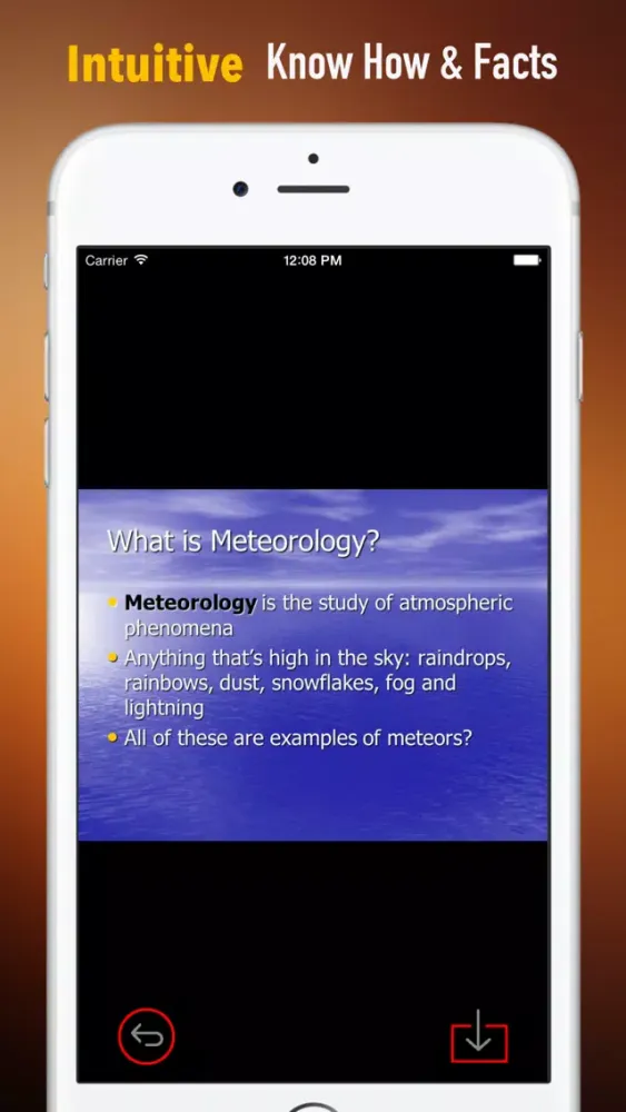 Capturas de tela do Meteorology Glossary: Cheatsheet with Study Guide