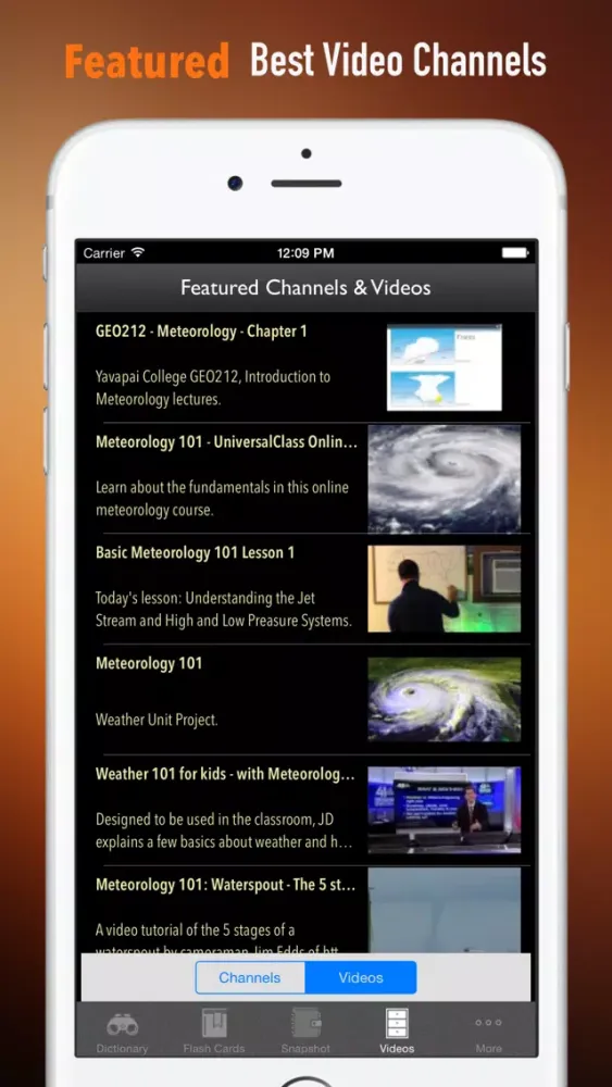 Capturas de tela do Meteorology Glossary: Cheatsheet with Study Guide