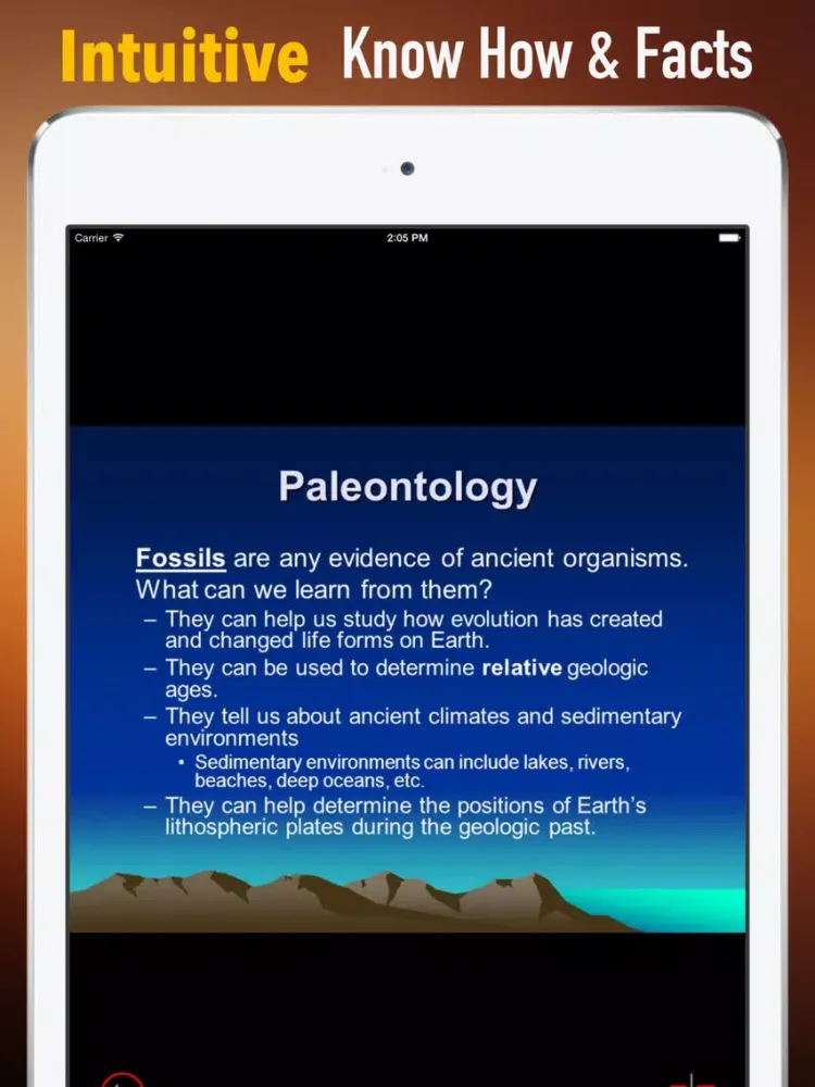 Ảnh chụp màn hình của Paleontology Glossary: Cheatsheet with Study Guide iPad 