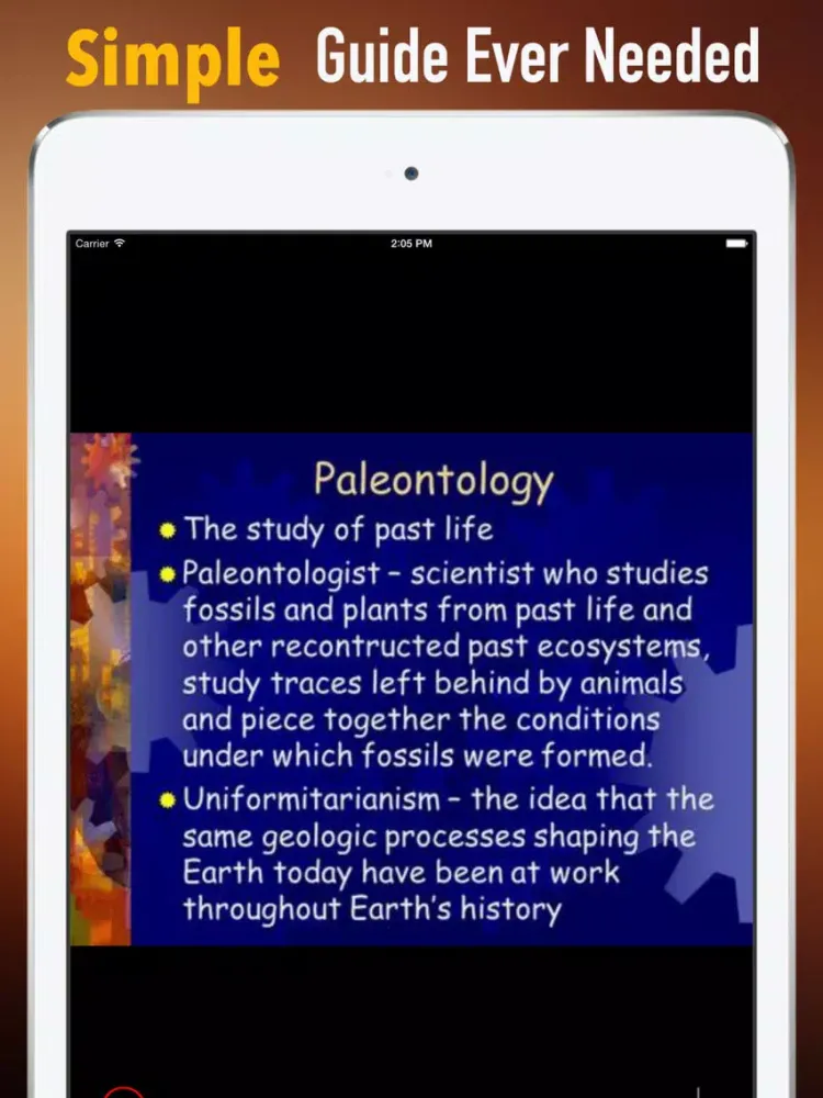 Ảnh chụp màn hình của Paleontology Glossary: Cheatsheet with Study Guide iPad 