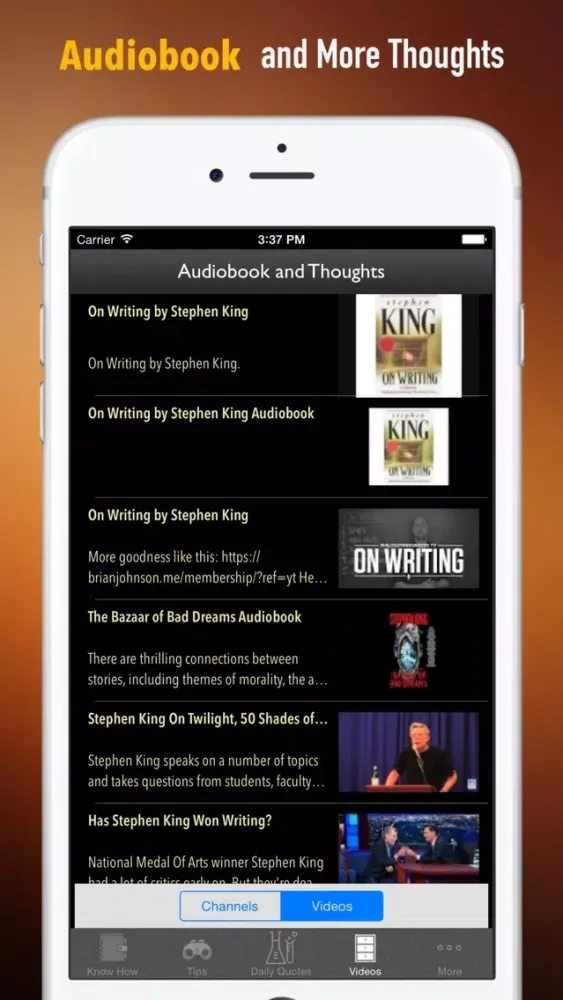 Captures d'écran de Practical Guide for On Writing:Key Insights