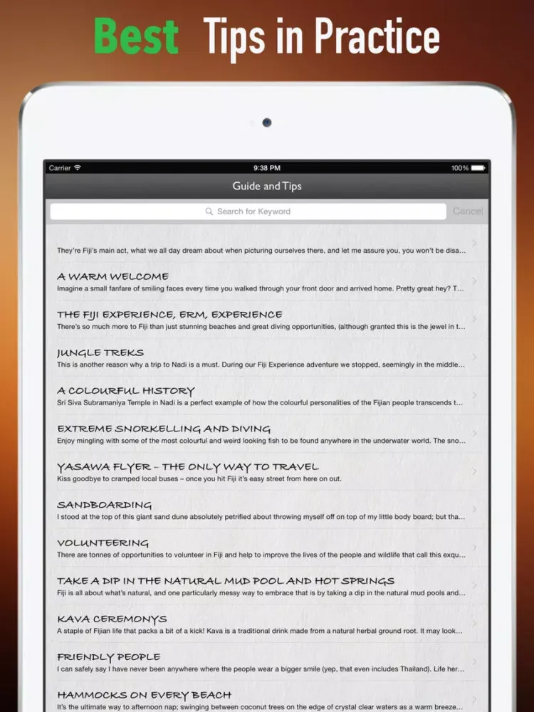 Explore Fiji:Insight Guides,Travel Tips iPad  スクリーンショット