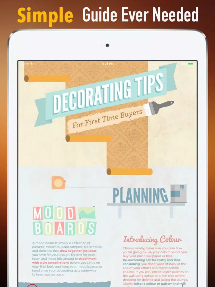 Home Decoration Budget:Design Guide and Tips iPad  स्क्रीनशॉट
