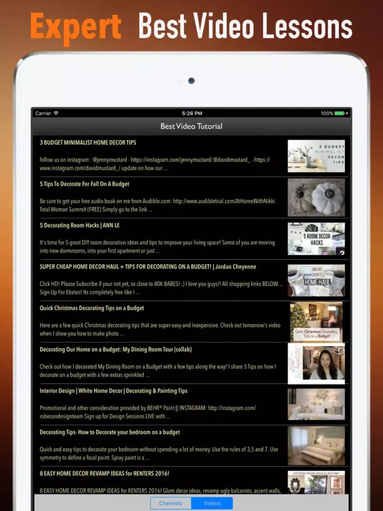 Home Decoration Budget:Design Guide and Tips iPad  स्क्रीनशॉट