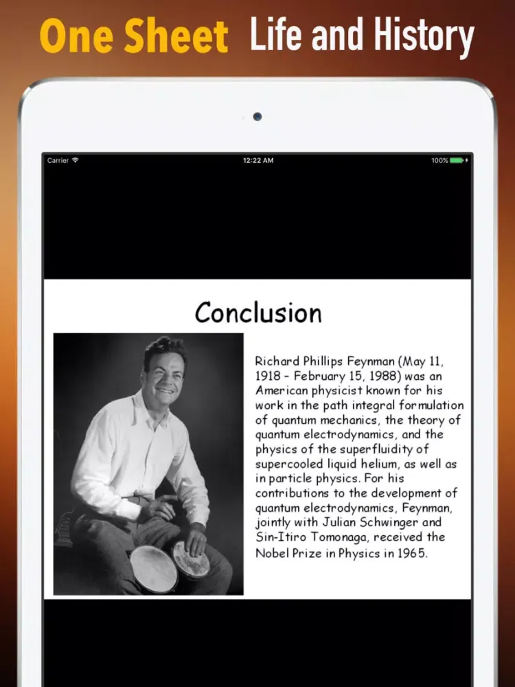 صور Biography and Quotes for Richard Feynman iPad 