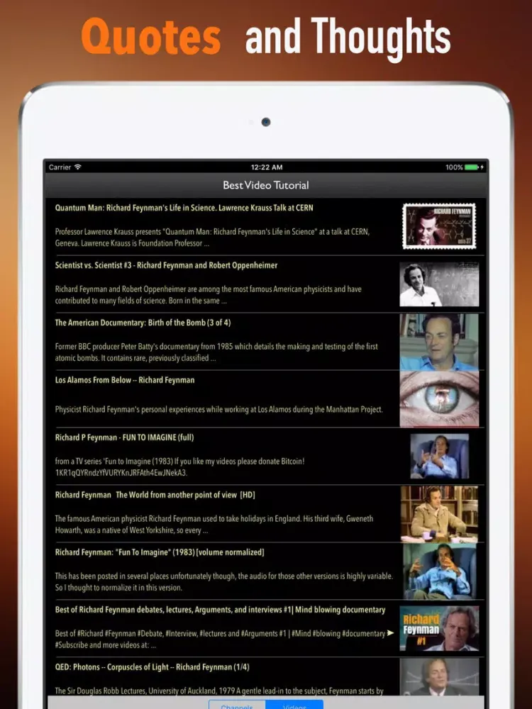 صور Biography and Quotes for Richard Feynman iPad 