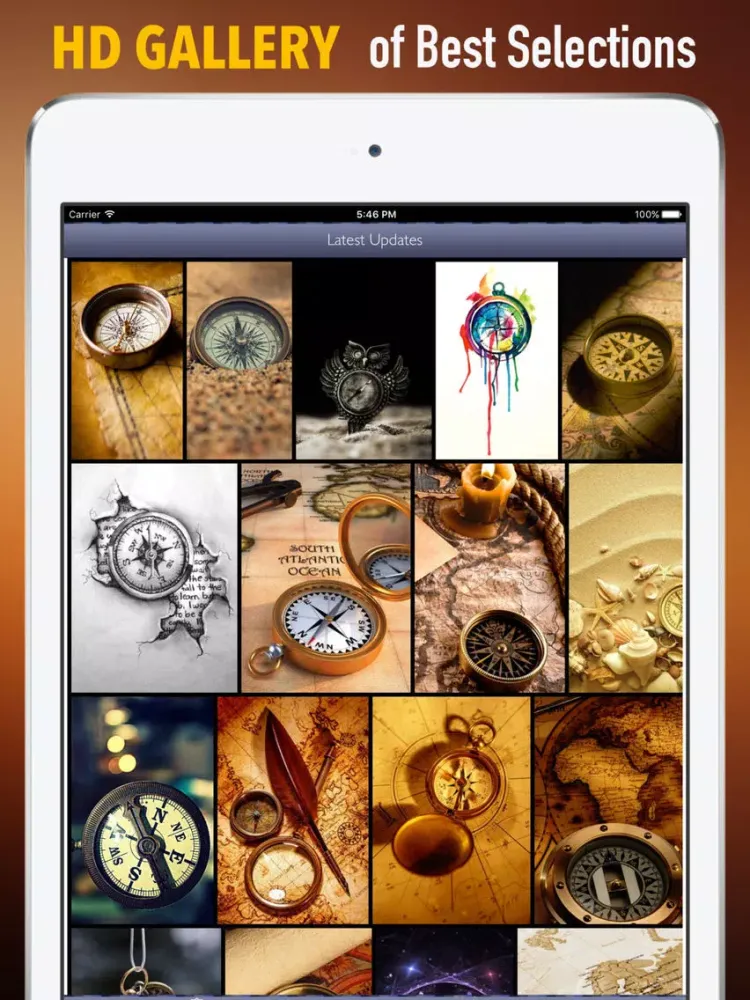 Compass Wallpapers HD: Quotes Backgrounds iPad 應用截圖