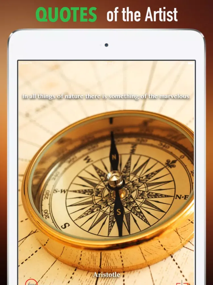 Compass Wallpapers HD: Quotes Backgrounds iPad 應用截圖