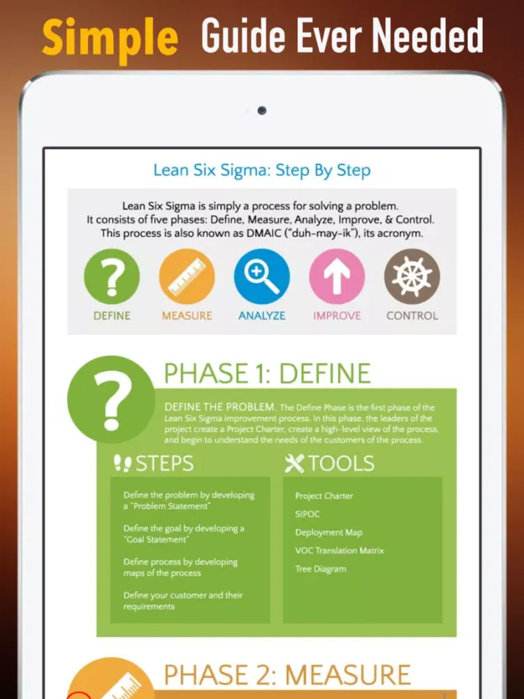 Ảnh chụp màn hình của Six Sigma Guidance|Glossary and Free Video Lessons iPad 