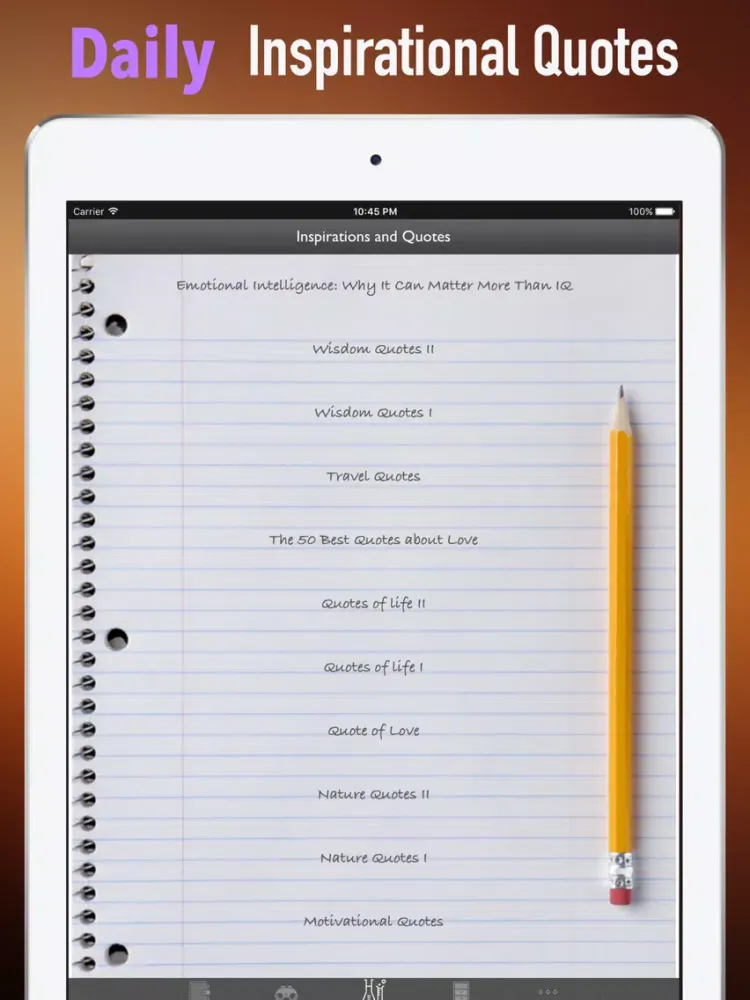 Tangkapan layar Practical Guide For A New Earth iPad 